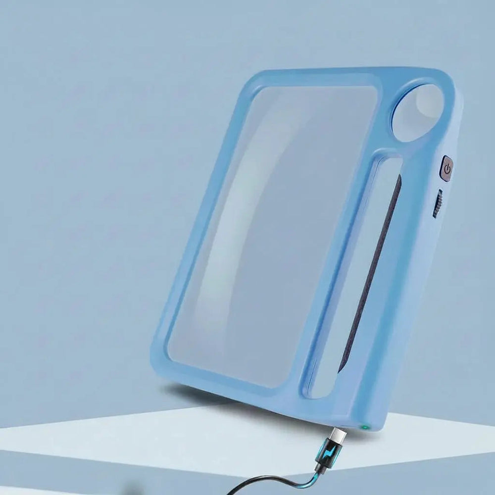 LED Reading Magnifier with 48 LEDs | 5x & 10x Magnification, Large Acrylic Lens | USB Rechargeable or Battery Powered