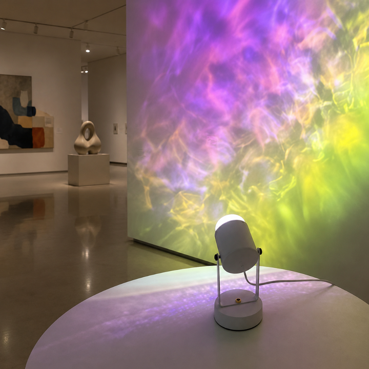 LED Table Lamp | Tilting Spot Head, Rippling Light Cast