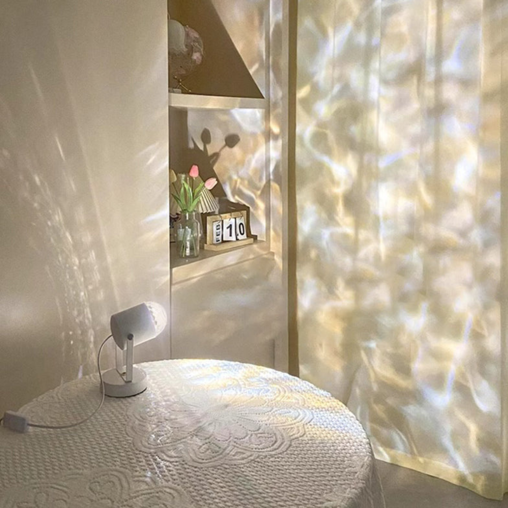 LED Table Lamp | Tilting Spot Head, Rippling Light Cast