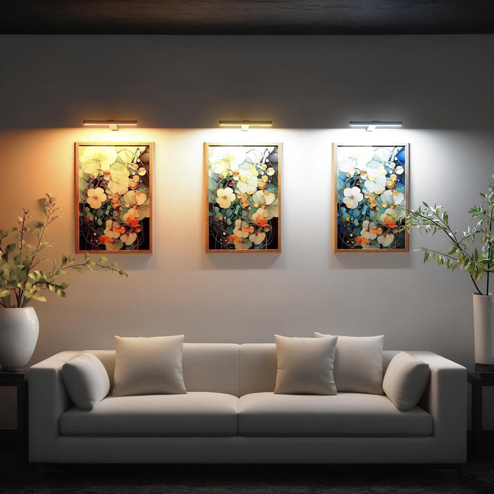 LED Wall Light Wireless Rechargeable Adjustable with Remote Control