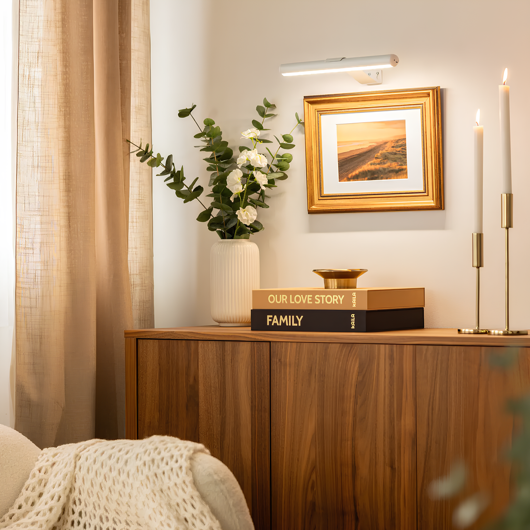 LED Wall Light Wireless Rechargeable Adjustable with Remote Control