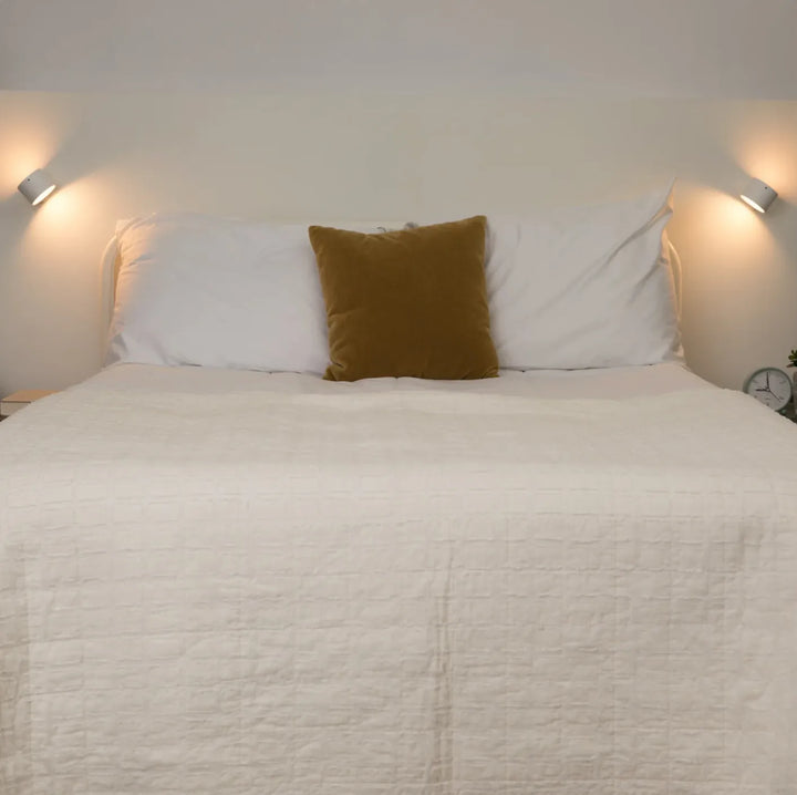 LED Wall Light with No-Drill Mounting | Cable-Free Fixing | Warm Glow for Bedroom, Living Room and Hallway Use