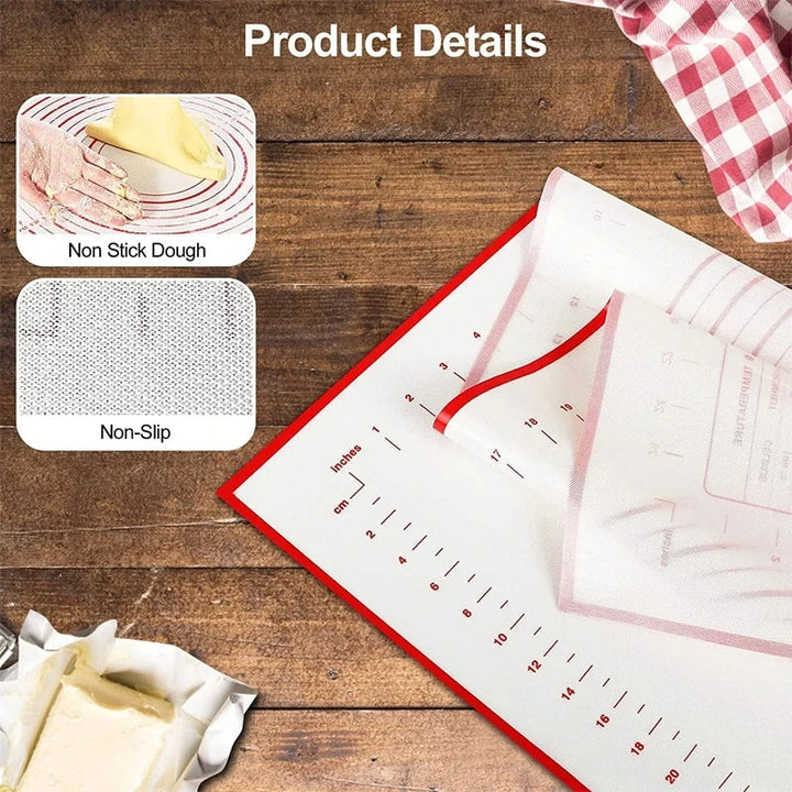 Large Non-Stick Silicone Baking Mat Dishwasher-Safe