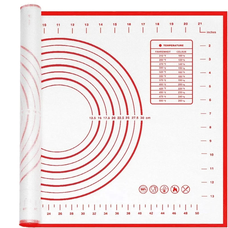 Large Non-Stick Silicone Baking Mat Dishwasher-Safe