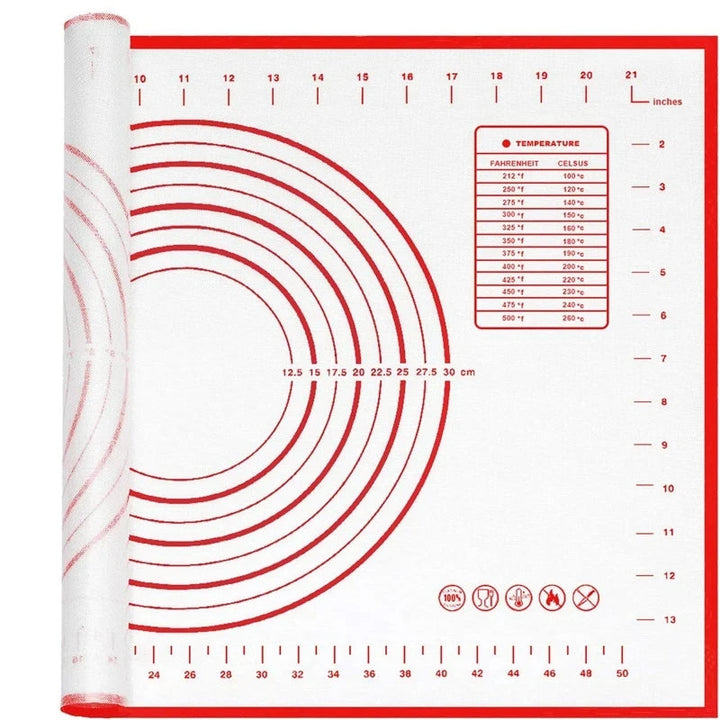 Large Non-Stick Silicone Baking Mat Dishwasher-Safe