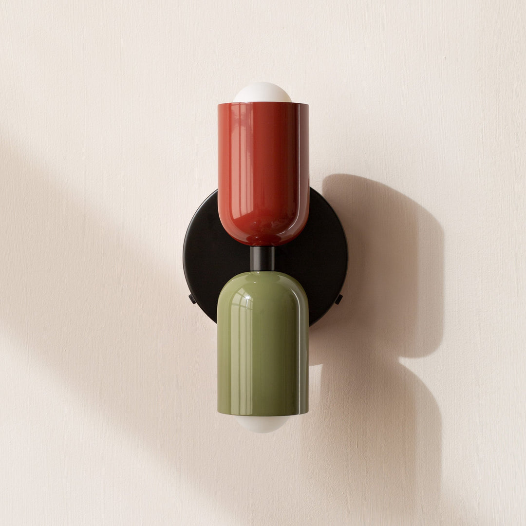 Retro Double-Head Wall Sconce Adjustable Swivel Shades 6