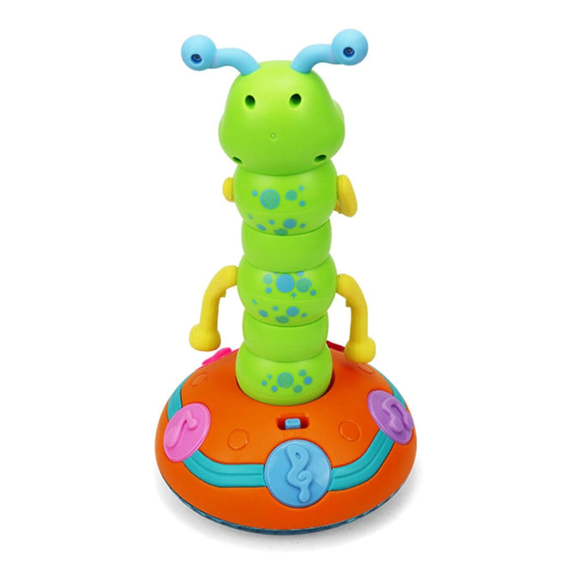 Light Up Dancing Caterpillar Toy LED Glow 5 Melodies 2 Modes