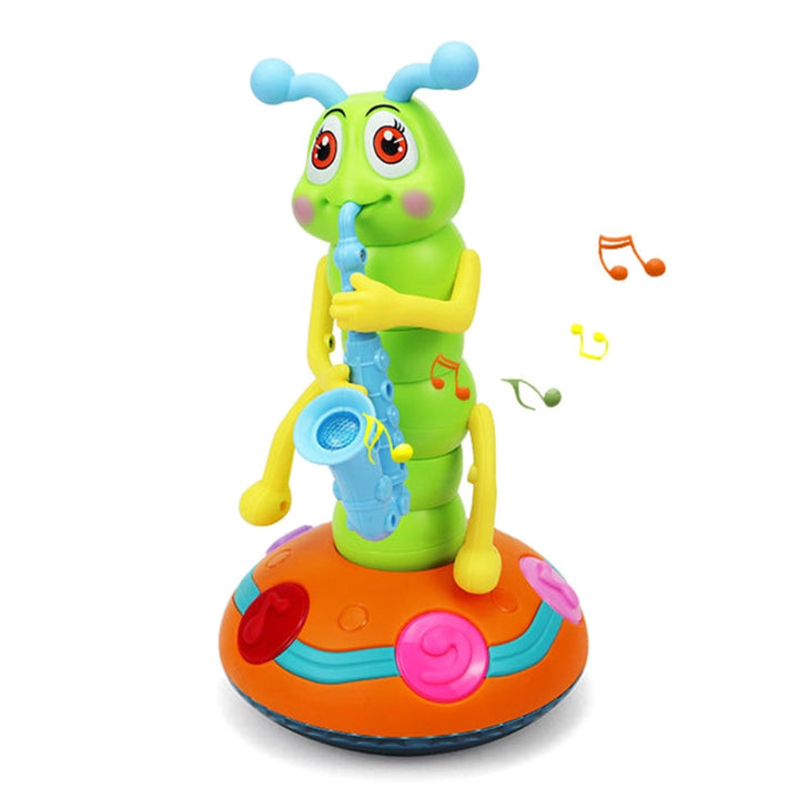 Light Up Dancing Caterpillar Toy LED Glow 5 Melodies 2 Modes