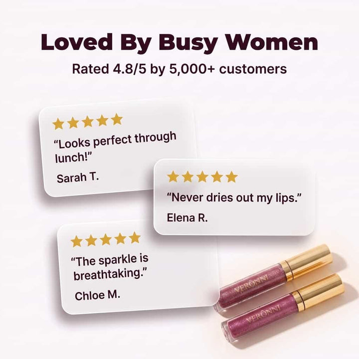 Liquid Lipstick for Women | Chamomile &amp; Soy Extract Formula | 12-Hour Fade-Resistant Colour with Mirror-Like Gloss