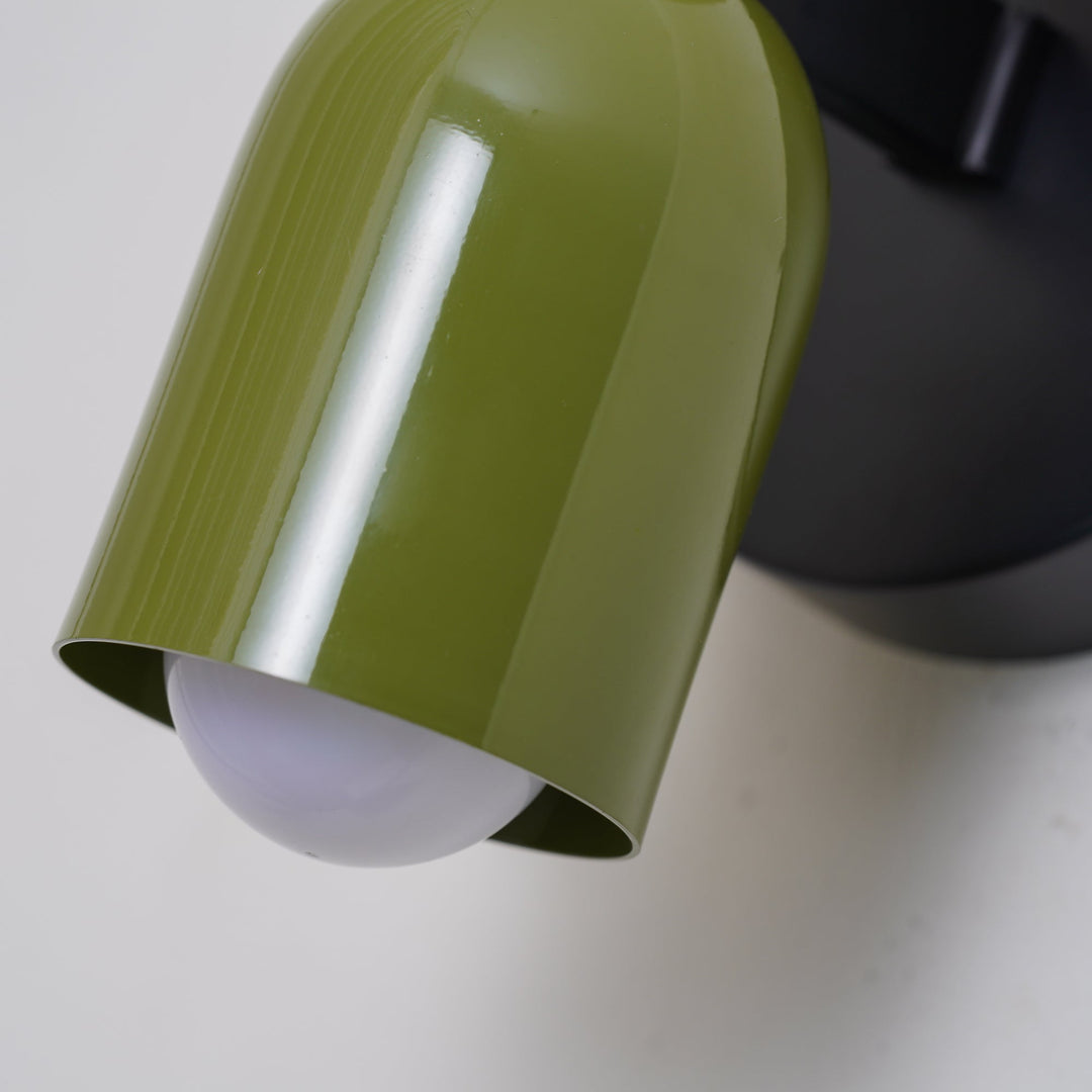 Macaron Wall Lamp Iron | Nordic Dome Design with Space-Saving Wall Mount | Soft Ambient Glow for Bedroom &amp; Corridor