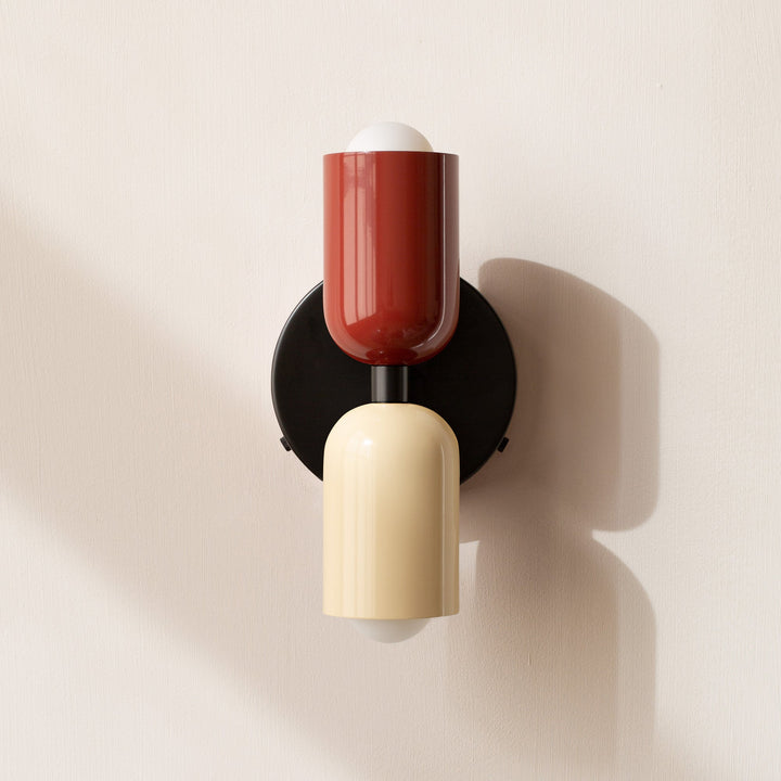 Macaron Wall Lamp Iron | Nordic Dome Design with Space-Saving Wall Mount | Soft Ambient Glow for Bedroom &amp; Corridor
