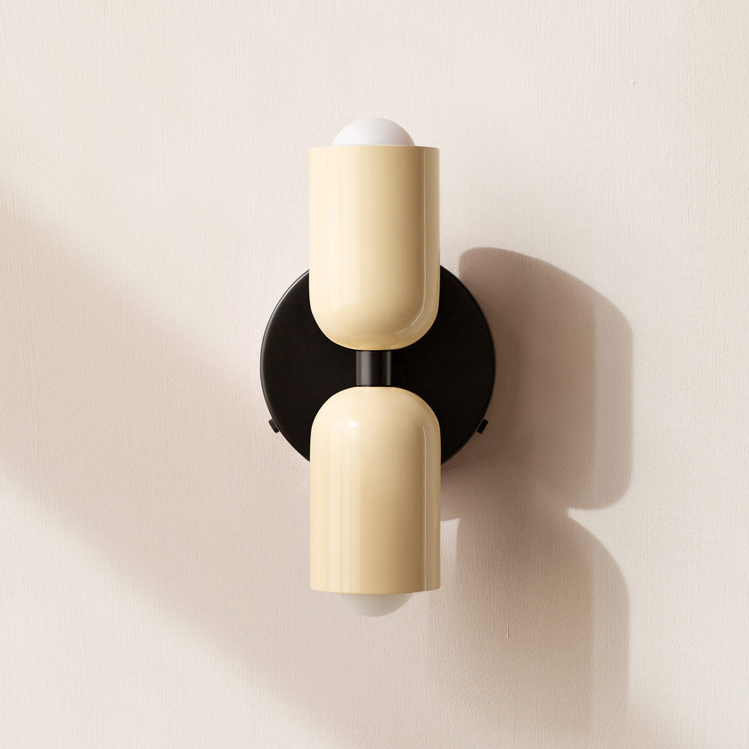 Macaron Wall Lamp Iron | Nordic Dome Design with Space-Saving Wall Mount | Soft Ambient Glow for Bedroom &amp; Corridor