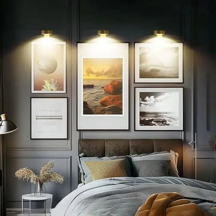 Magnetic LED Picture Light | Wireless Battery Wall Spotlight for Frames