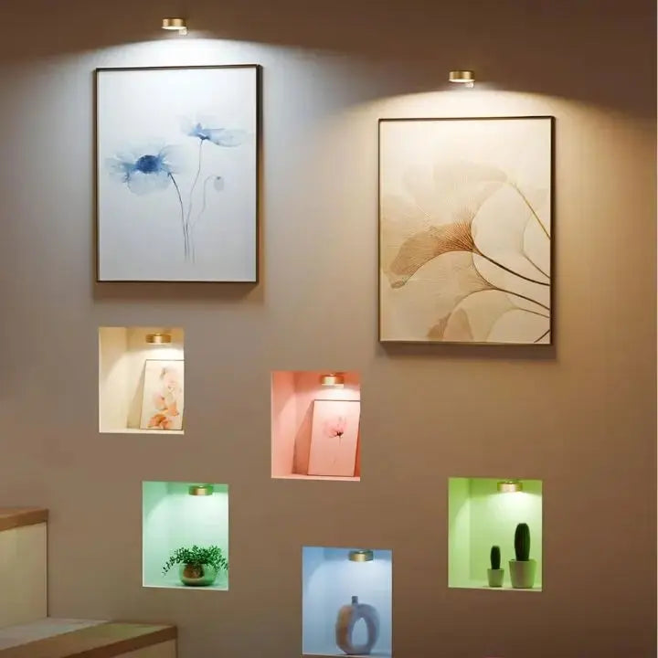 Magnetic LED Picture Light | Wireless Battery Wall Spotlight for Frames