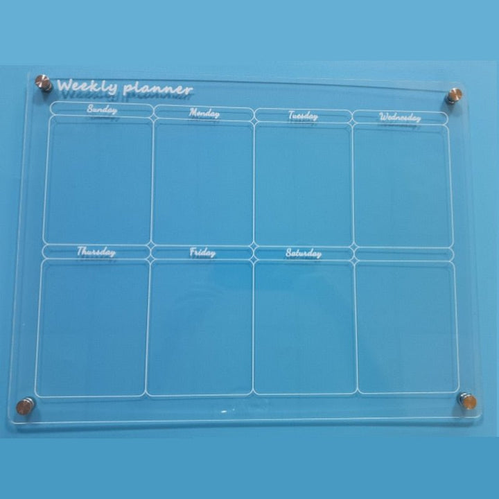 Magnetic Monthly Planner | Clear Board With Corner Magnets