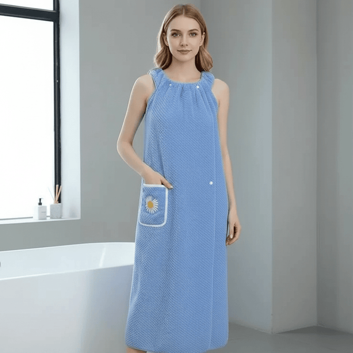 Womens Wearable Shower Towel Adjustable Straps Quick-Dry 4