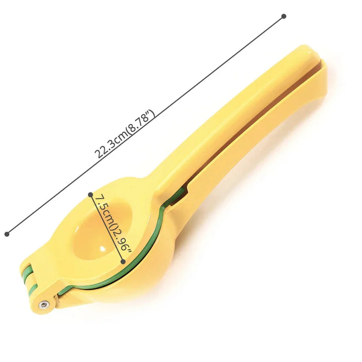 Manual Citrus Juicer Aluminium | 2-In-1 Lemon Lime Squeezer for Small Oranges | Dishwasher Safe, No Mess Design