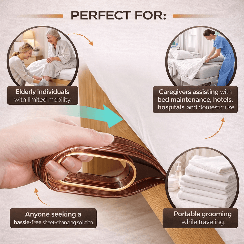 Mattress Lifter Ergonomic Bed Wedge Lightweight with Angled Leverage Design