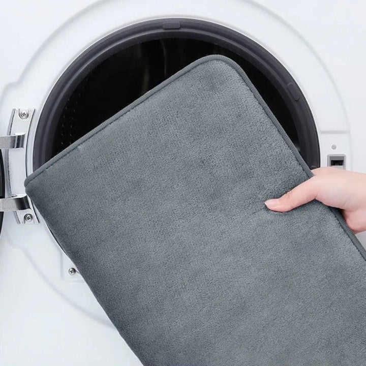 Memory Foam Bath Mat Non-Slip Quick-Dry Machine Washable with Cushioned Surface