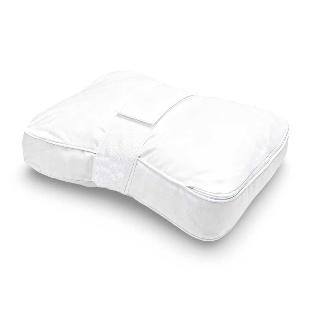 Memory Foam Knee Pillow | Shaped Cushion With A Leg Strap