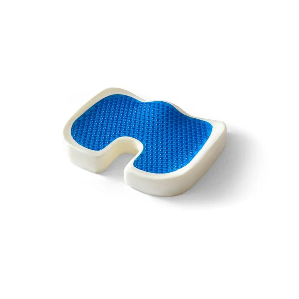 Memory Foam Seat Cushion | Cooling Gel Cover, Non-Slip Base | Pressure Relief for Office Chairs, Car Seats & Home Use