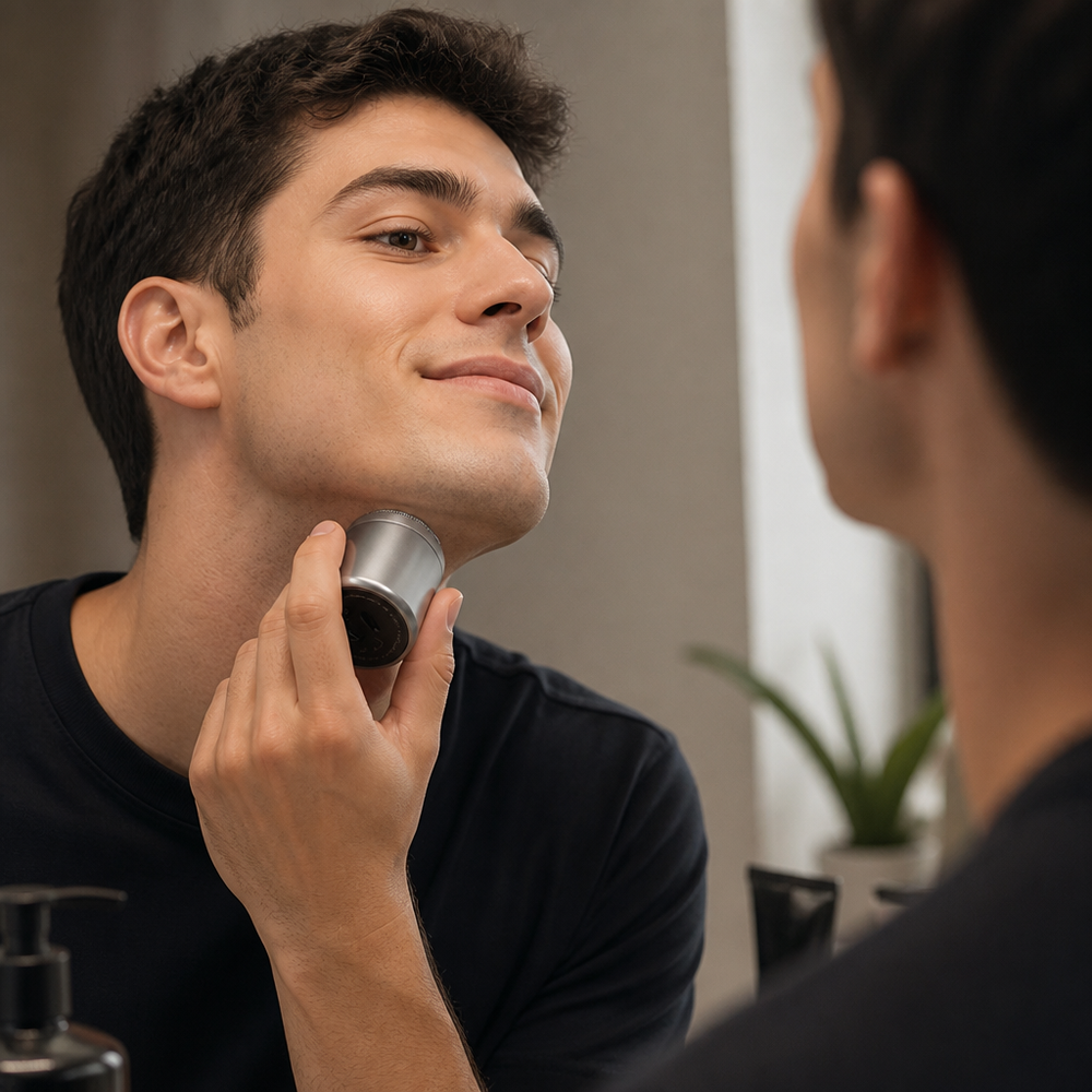 Men's Mini Electric Shaver | 8000 RPM Motor, 15-Blade 3D Floating Head | IPX7 Waterproof, Pocket-Sized Cordless Design