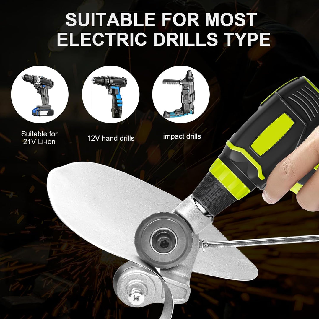 Metal Cutting Drill Attachment Alloy Steel Nibbler with Protective Guard