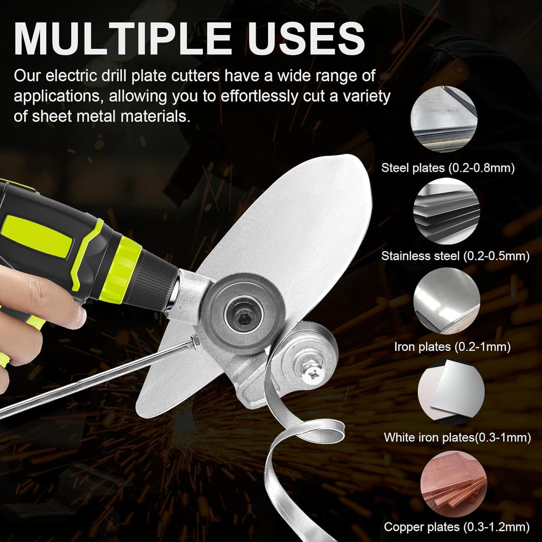 Metal Cutting Drill Attachment Alloy Steel Nibbler with Protective Guard