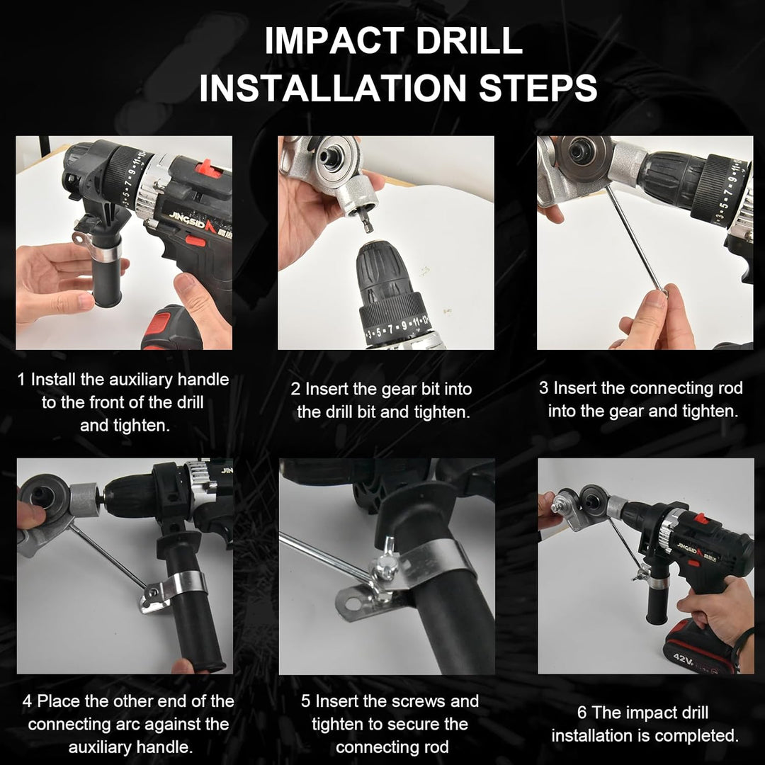 Metal Cutting Drill Attachment Alloy Steel Nibbler with Protective Guard