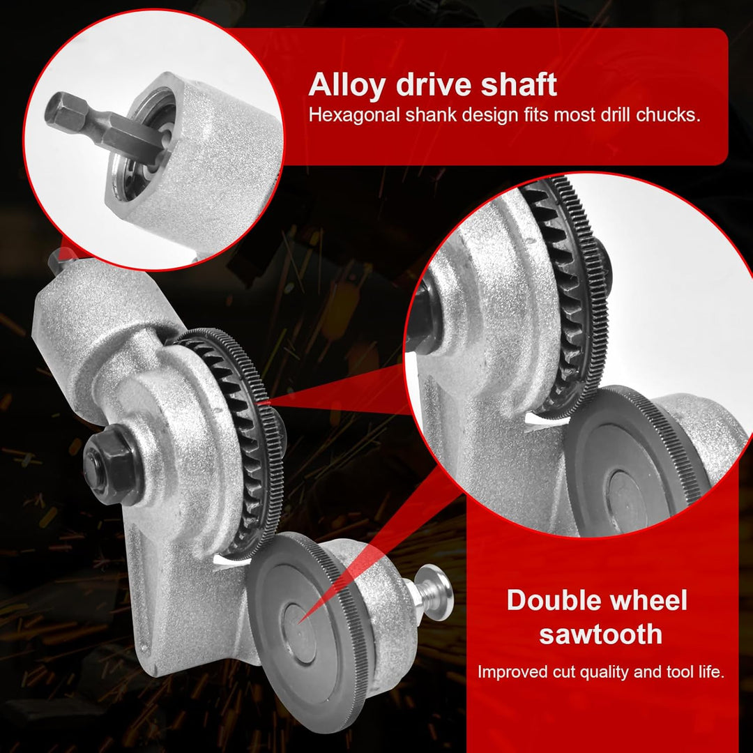 Metal Cutting Drill Attachment Alloy Steel Nibbler with Protective Guard