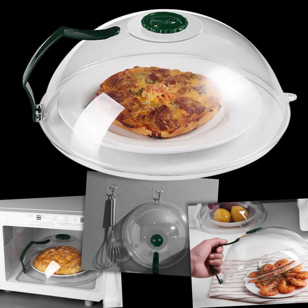 Microwave Splatter Cover with Steam Hole | Reusable Food-Safe Dishwasher-Safe Design | Keeps Interior Splash-Free