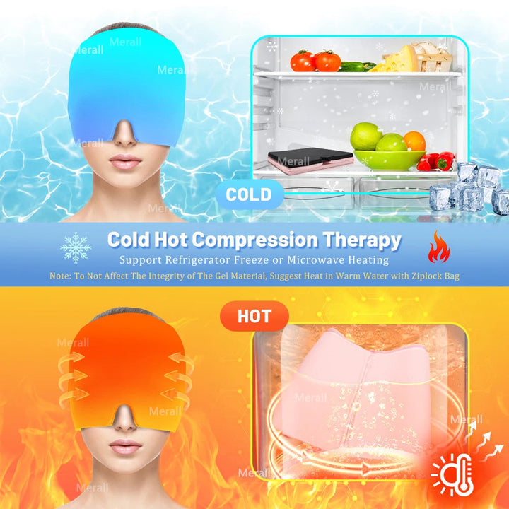 Migraine Relief Cap | Full Coverage, Freezer Or Warm Use