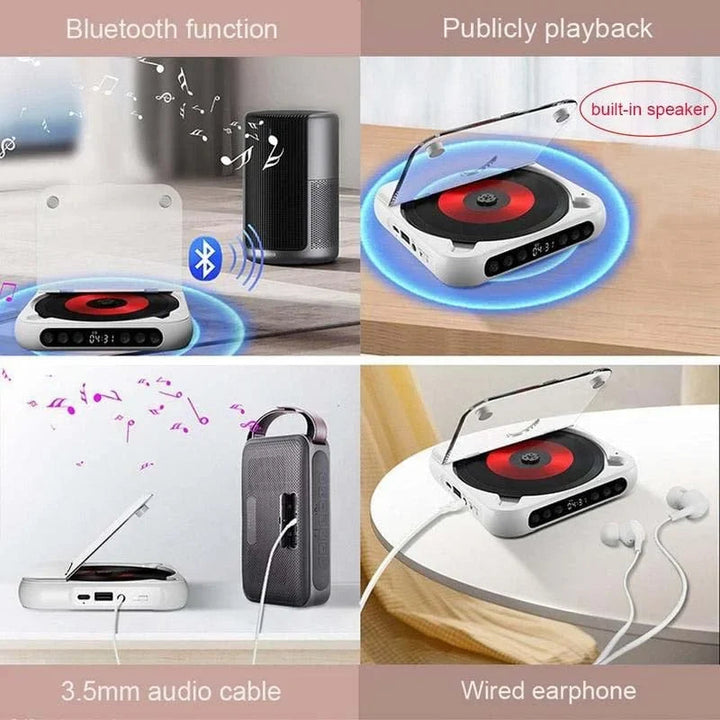 Mini CD Player | Portable Bluetooth Disc Player