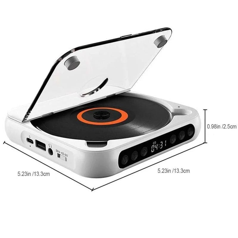 Mini CD Player | Portable Bluetooth Disc Player
