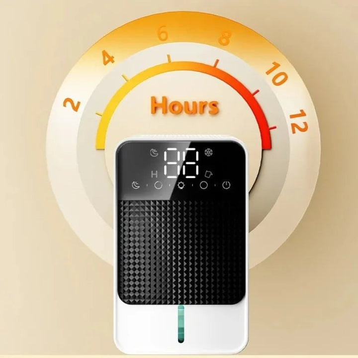 Mini Dehumidifier for Crawl Spaces, Basements &amp; Bedrooms | LED Touch Panel | 1500ml Tank with Drain Hose Compatibility