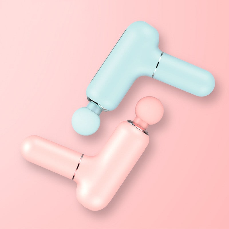 Mini Massage Gun Cordless USB-C Rechargeable | Four Interchangeable Heads | Deep Tissue Percussion Massage Relief
