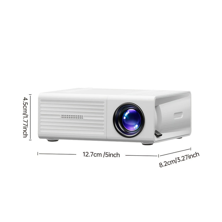 Mini Projector 3000 Lumens | 30 to 100 Inch Projection Screen | Lightweight Portable Design for Home and Outdoor Movie Nights