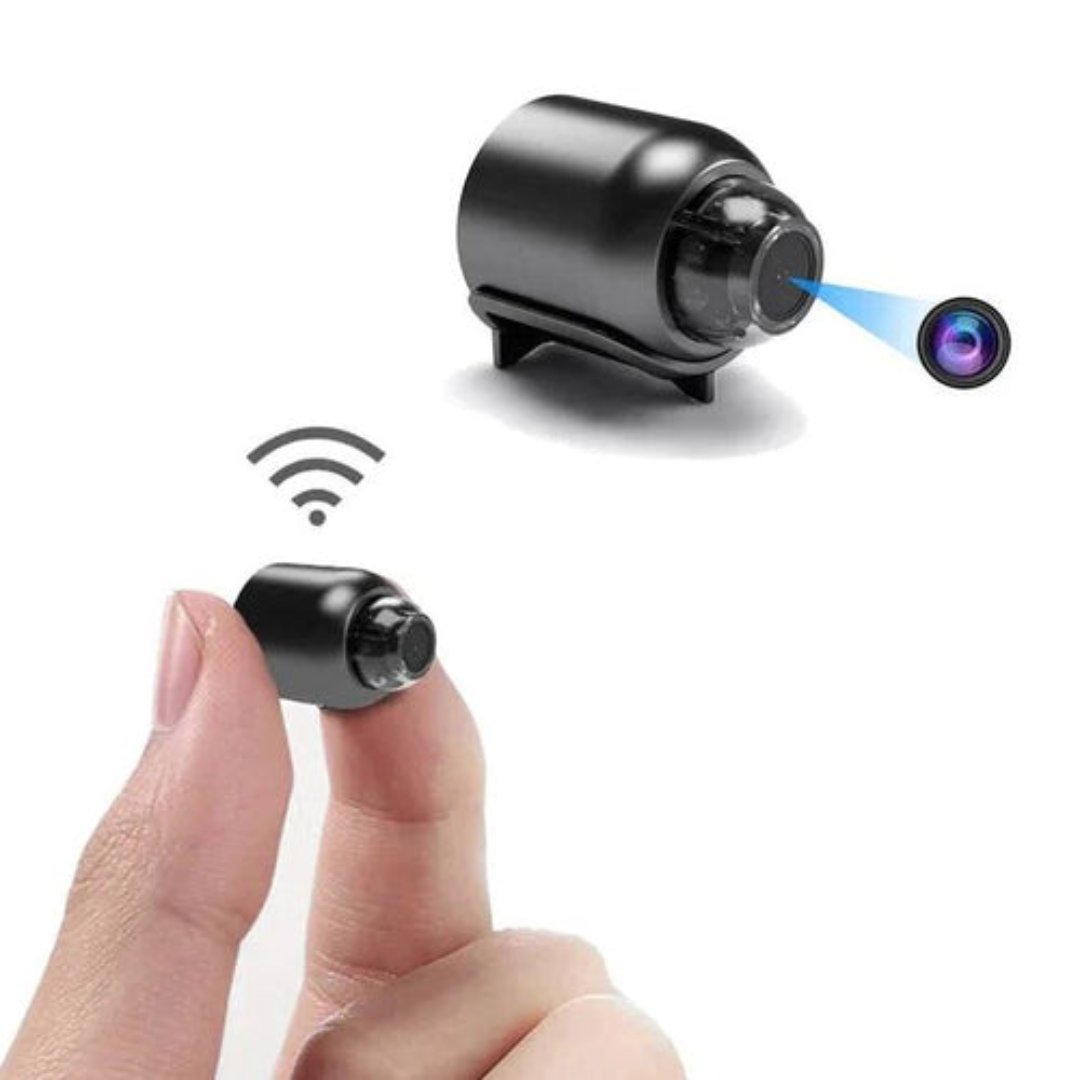 Mini WiFi Camera with Motion Detection | 1080P Full HD Night Vision | Remote Live View &amp; SD Card Storage for Home or Office Use