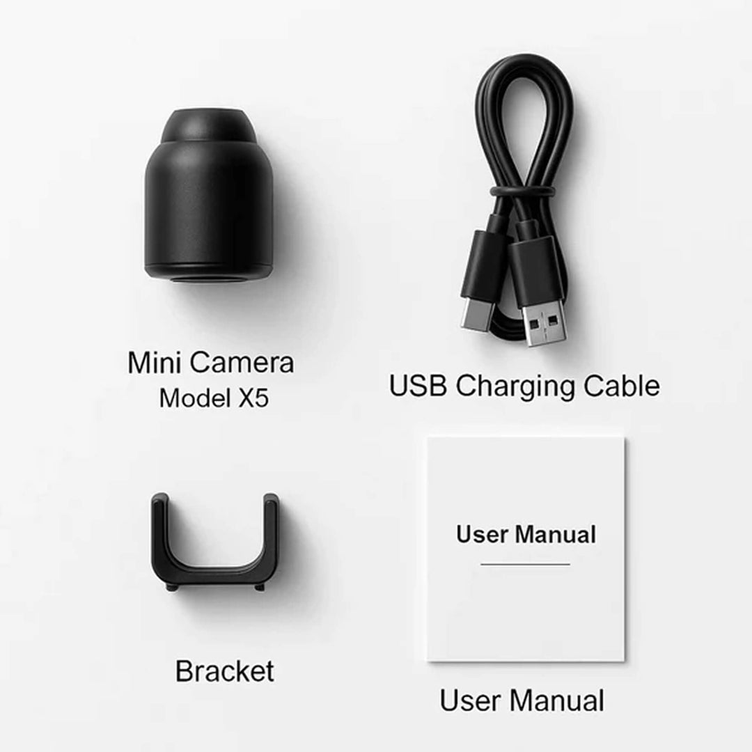 Mini WiFi Camera with Motion Detection | 1080P Full HD Night Vision | Remote Live View &amp; SD Card Storage for Home or Office Use