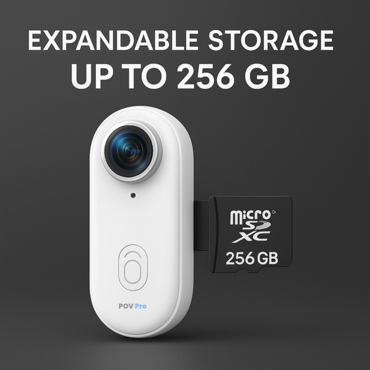 Mini Wireless Camera 2K | 360° View, Electronic Stabilisation &amp; Slow Motion | Magnetic Clip, Long Battery Life