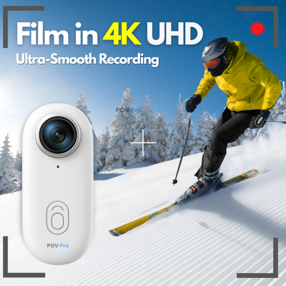 Mini Wireless Camera 2K | 360° View, Electronic Stabilisation &amp; Slow Motion | Magnetic Clip, Long Battery Life