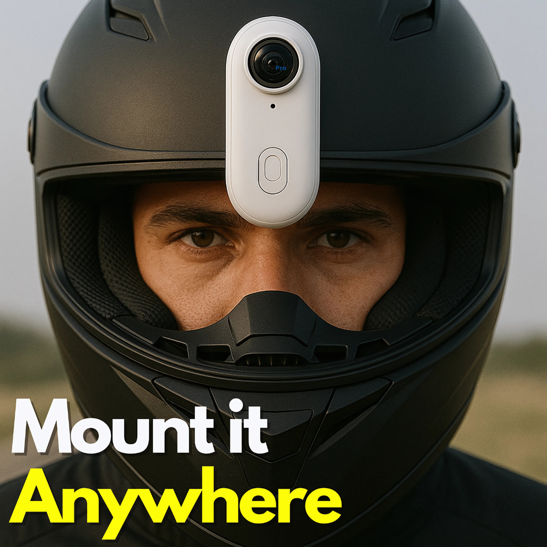 Mini Wireless Camera 2K | 360° View, Electronic Stabilisation &amp; Slow Motion | Magnetic Clip, Long Battery Life