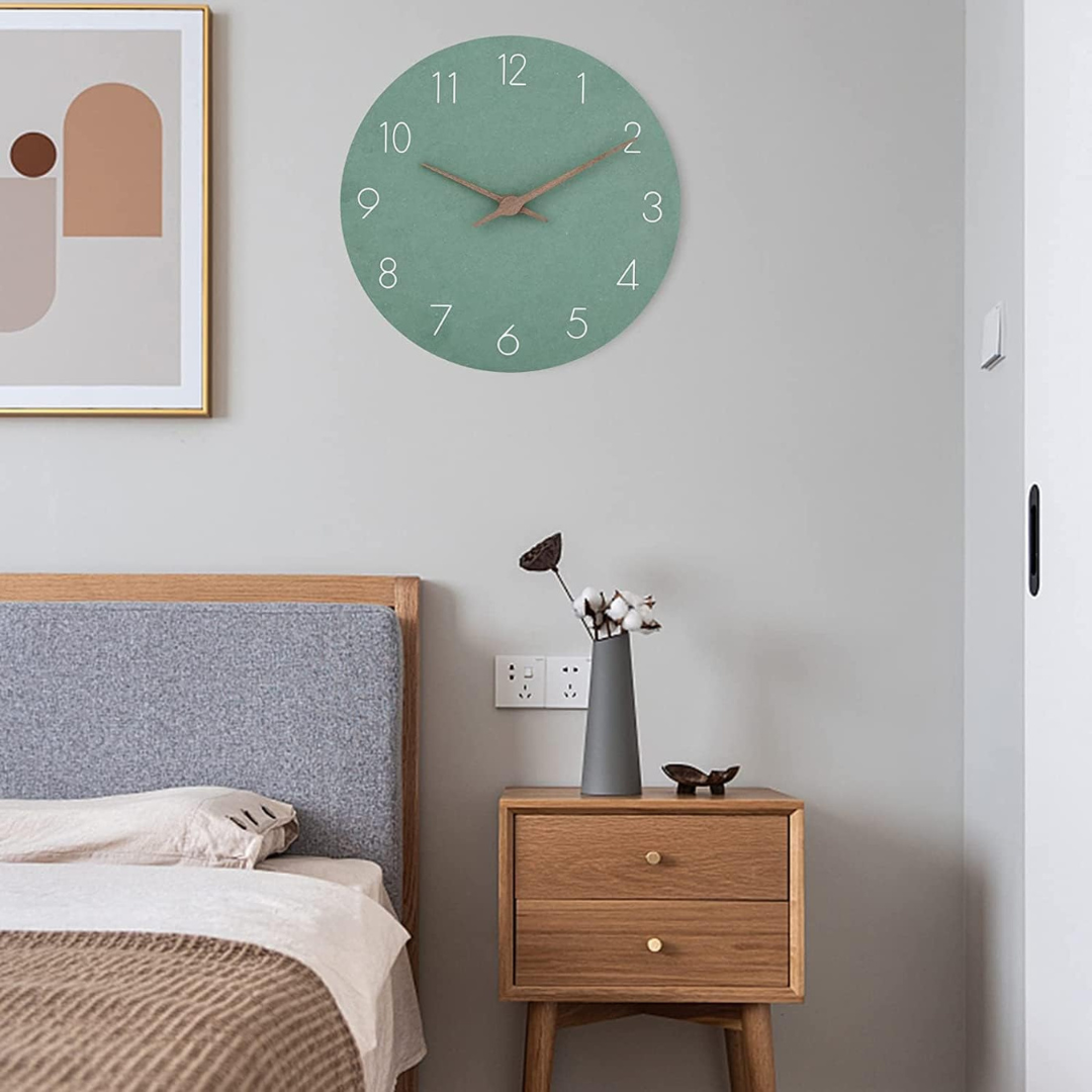 Minimalist Wall Clock | Recessed Numerals, Matt Face