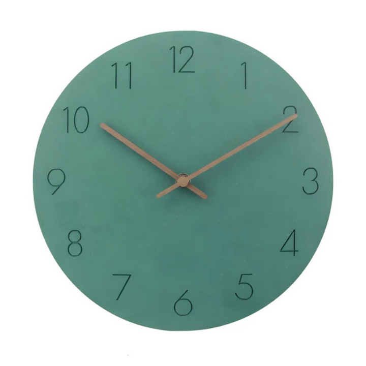 Minimalist Wall Clock | Recessed Numerals, Matt Face