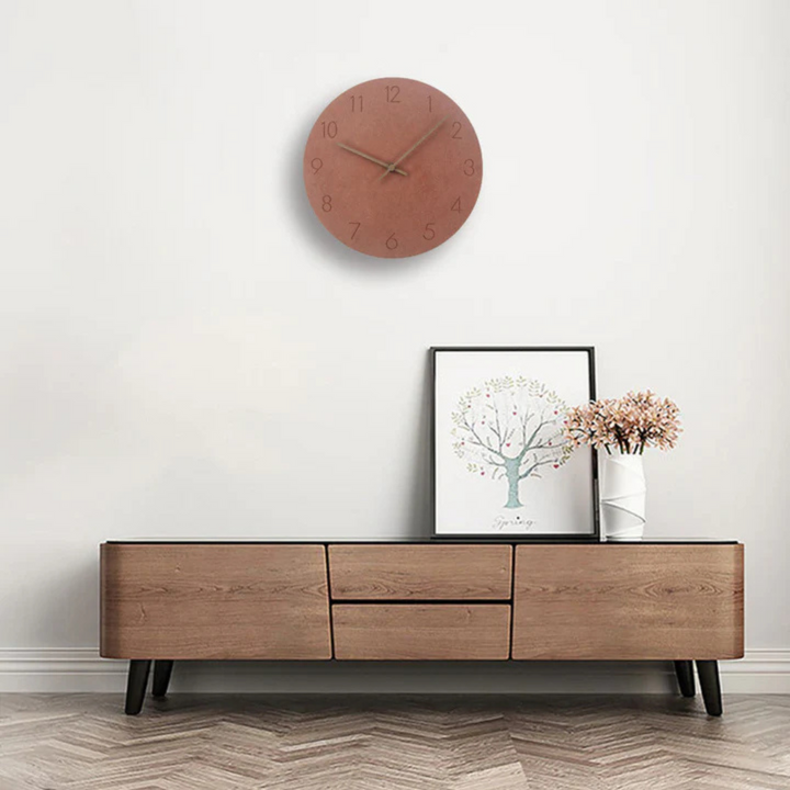 Minimalist Wall Clock | Recessed Numerals, Matt Face