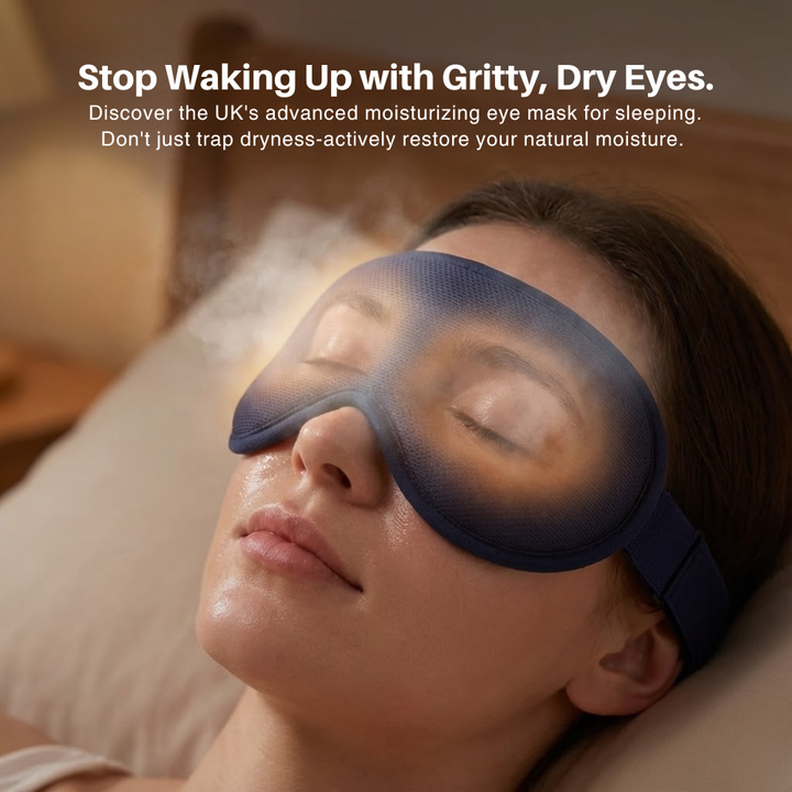 Moisturizing Eye Mask for Sleeping | Heated Overnight Hydration Mask for Dry, Tired Eyes