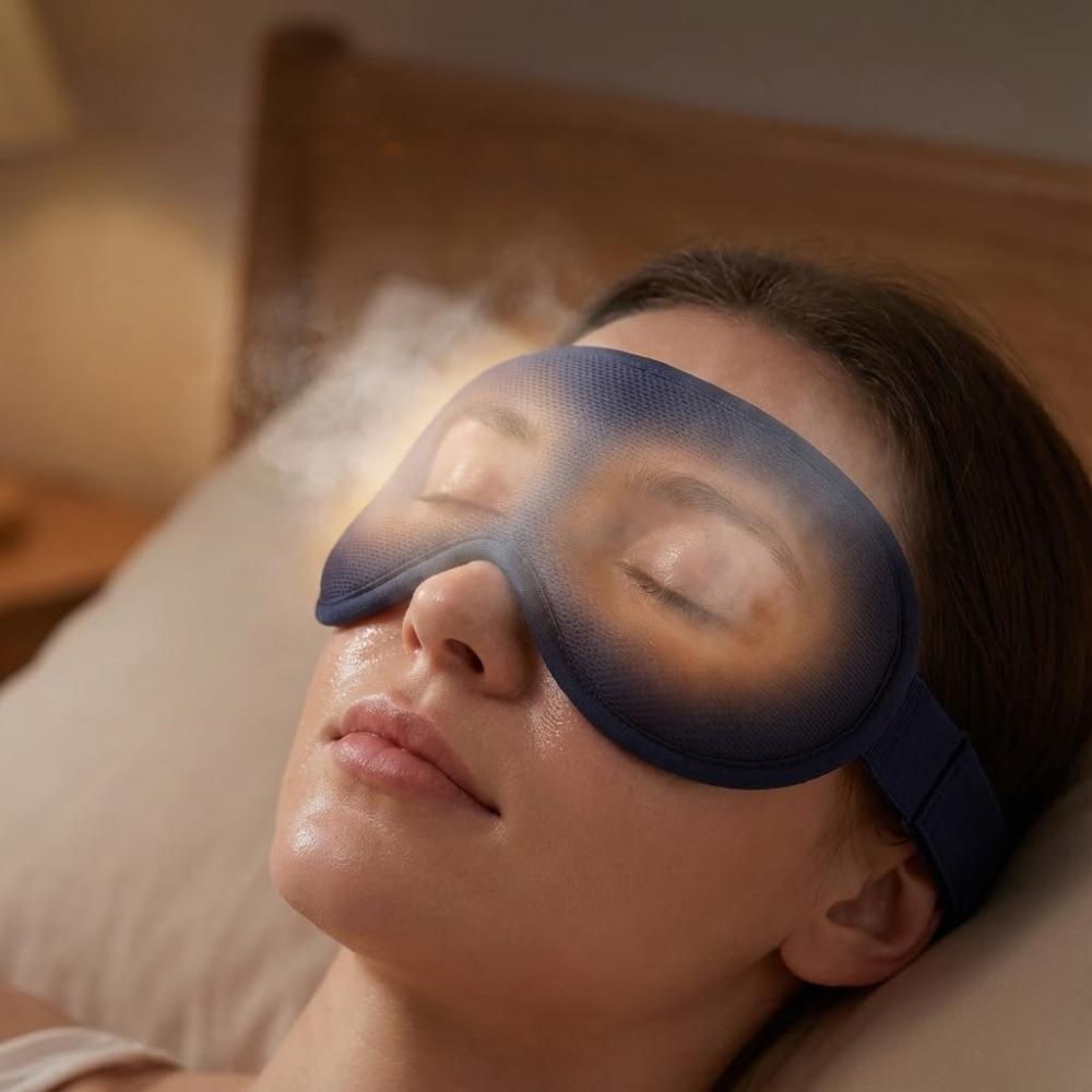 Moisturizing Eye Mask for Sleeping | Heated Overnight Hydration Mask for Dry, Tired Eyes