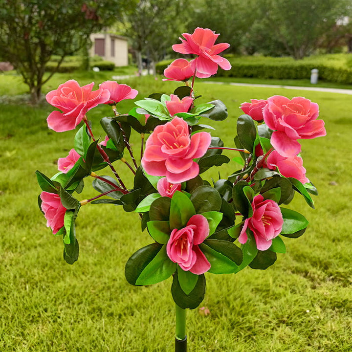 Mood Lighting Garden Flower Stakes Solar Weatherproof with Two Light Modes