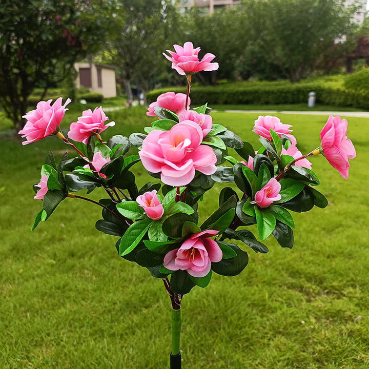 Mood Lighting Garden Flower Stakes Solar Weatherproof with Two Light Modes