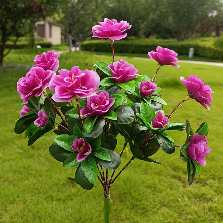 Mood Lighting Garden Flower Stakes Solar Weatherproof with Two Light Modes